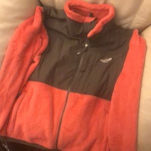 Fuzzy Pink North Face Jacket